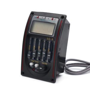 Hệ thống khuếch đại âm thanh cho guitar 5 band Preamp EQ LC-5 Equalizer Tuner phù xe bán tải Piezo để tăng cường hiệu suất âm thanh