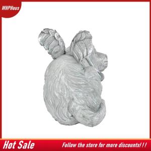 【COD】🔥🔥🔥 Resin Angel Dog Cat Statue Garden Decor Puppy Tombstone Sculpture Ornaments Gifts For Yard Home Decoration Living Room Supplies
