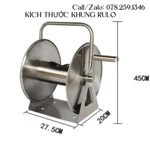 Khung rulo inox cao cấp dùng được cho các loại dây mềm cao áp phun thuốc trừ sâu...