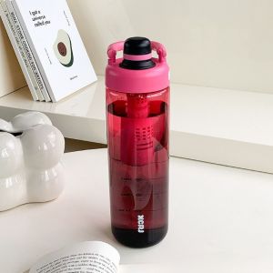 Botol Minum Infused Water BPA Free 1100ml Viral Saringan Teh/ Botol Minum Plastik Infused Water