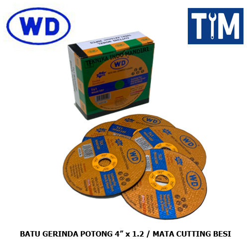 WD Batu Gerinda Potong 4 INCH x 1.2 / Mata Cutting / Batu Potong Besi ...