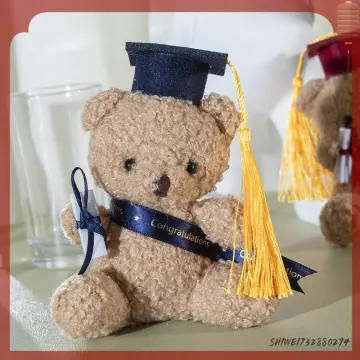 Wearing Dr. Hat Bear Doll hotsell Dr. Bear Plush Toy Graduation Bear Doll Teddy Bear Gra