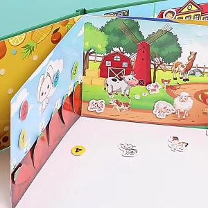 HIMISS Busy Book For Kids Autism Sensory Educational Toys Preschool Early Learning Toys Book For Boys Girls Gifts