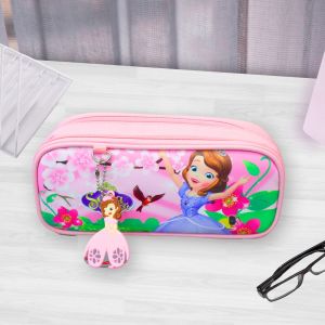< 8807 > Pencil Case Kotak Pensel Sofia Collection / Cute Design Sofia the Princes Girl Kanak-Kanak Cartoon / Stationery