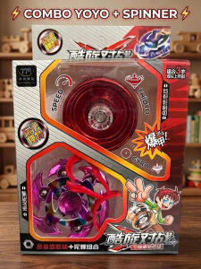 Combo Con Quay Yoyo Kim Loại & Spinner Cao Cấp – Đồ Chơi Con Quay Tốc Độ Spinner Giảm Stress Quà Tặng Cho Bé