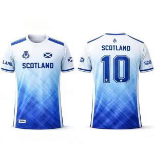 [Local Stock] VCC Scottish Tartan Flag Mens T-shirts Fashion Football Jersey Casual O-neck Short Sleeve Tees Outdoor Soccer Sports Training Tops