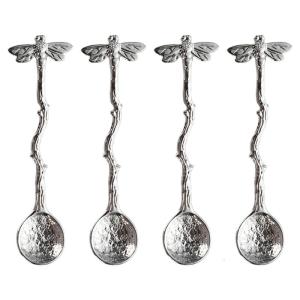 Xây dựng rèn lớp phủ Thìa tráng miệng hợp kim cà phê đồ dùng tay cầm thoải mái máy rửa chén an toàn cho nhà bếp tearoom sử dụng