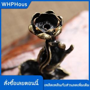 WHPHous ธูปทองเหลืองแบบไหลย้อนกลับสำหรับพระพุทธเจ้าเครื่องหอมธูปทองเหลืองเครื่องหอมสำหรับพิธีชงชาของตกแต่งโต๊ะน้ำชา
