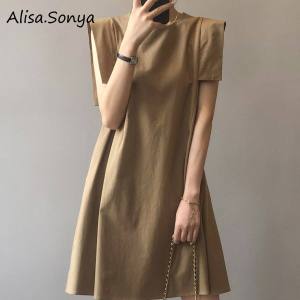 Alisa.Sonya Womens Floral Print Round Neck Puff Long Sleeves Midi Bodycon Fishtail Dresses