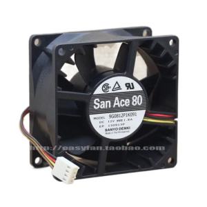 For SANYO 9G0812P1K091 8CM 12V 1.8A Server Cooling Fan 80x80x38mm High Airflow for Servers Workstations Power Supply Cooling