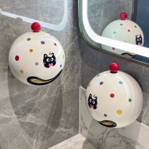 ZENGD อุปกรณ์ติดผนัง กล่องทิชชู่ในห้องน้ำ กันน้ำกันน้ำได้ สร้างสรรค์และสร้างสรรค์ ชั้นเก็บกระดาษม้วน ภาชนะจัดเก็บข้อมูล อุปกรณ์อเนกประสงค์ กล่องเก็บผ้าเช็ดปาก ลิ้นชักกระดาษ