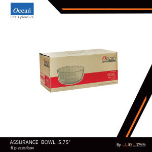 JJGLASS - (Ocean) P00724 Bowl 5 3/4 [1กล่อง (6ใบ)] ชามแก้ว ชามแอสชูแร็น ชามโอเชี่ยน สำหรับใส่สลัด หรืออาหารประเภทซุป