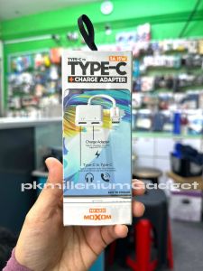 ORIGINAL MOXOM MX-AX20 Type-C to Type-C Charge Adapter - 3A 15W Fast Charging with Audio Support