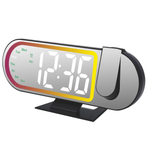 Multiple Feature LED Clock Evening Projection Color Altering Radiances Warning Configuration Dense Plan