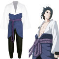 Anime Uchiha Sasuke Cosplay Costume Naruto Shippuden Kimono Top Pants Belt Full Suits Halloween Comic Role-playing Costumes. 