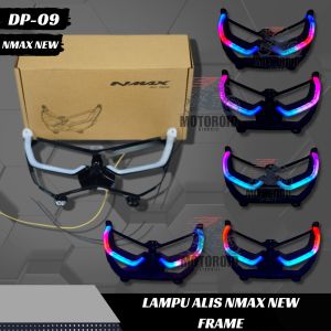 Lampu Alis DRL Magnet Depan Nmax New RGB Plus Frame Nmax Lampu Senja Depan Baru 2020 2021 2022