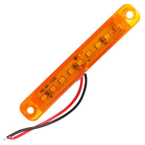 10PCS 9 LED Colorful Car Truck Warning Light Waterproof 12V 24V Universal Width Light Side Marking Signal Light Accessories