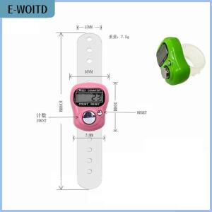 【E-WOITD】 Finger Counter Compass LED Electronic Handheld Tally Counter Clicker Counter Ring
