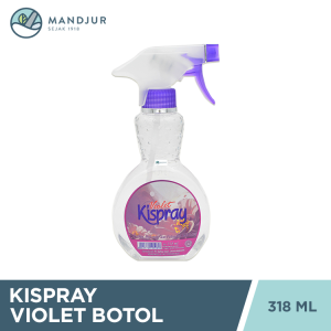 Kispray Pewangi dan Pelembut Botol Violet 318 mL - Pewangi dan Pelembut Pakaian
