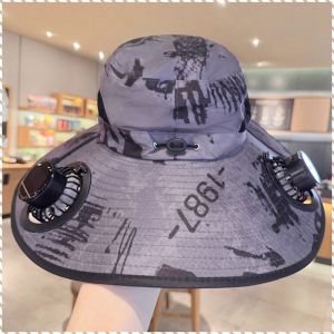 Sunscreen Cap Cooling Fishing Cap Functionality Powerful Cooling Effect Fan Cap Soft and Durable