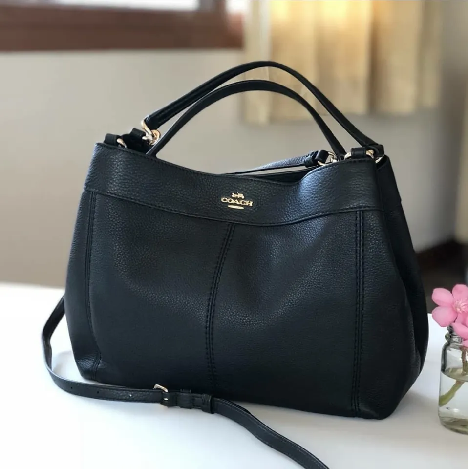 Coach lexy pebble store leather shoulder bag