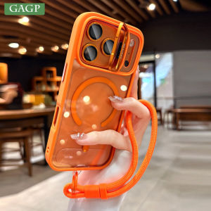 Lanyard Camera Bracket Holder for Magsafe Case for iPhone 17 15 16 12 13 Pro Max 14 Plus Air 17Pro Lens Film Wrist Strap Cover