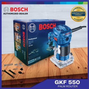 Bosch Palm Router Trimmer GKF 550 550w. 06016A00K0 Contractors Choice COC Power Tool [ Blue Power by ECL ]