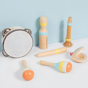 Wooden Musical Instrument Montessori Music Set Baby Children Percussion Instrument Toy Early Educational Knocking Toys for Kids