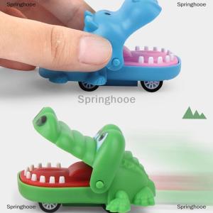 [COD] Springhooe Biting Hand Crocodile Mouth Pull-back Car Toy Cartoon Hippo Puppy Pull Back Toy Car Press Teeth Bite Fingers Tricky Toy