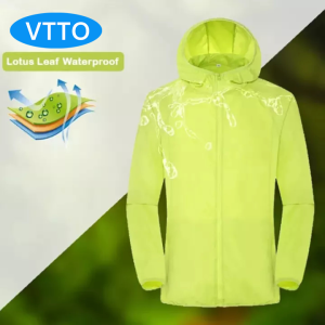 VTTO Quick Dry Raincoat Jacket Outdoor Windproof UV Waterproof Jacket for Women Men