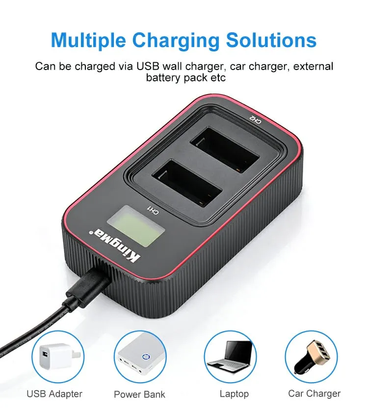 Kingma] GoPro Max Replacement Battery Set with GoPro Max