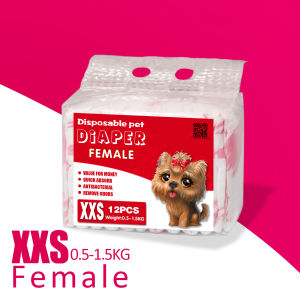 High-Quality Disposable Dog Diapers for Female Puppies | Leak-Proof Pet Pee Protection | XS-XL Sizes Available
