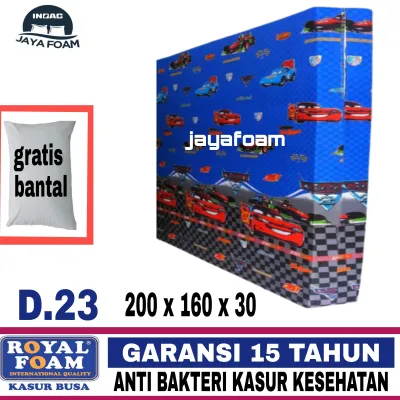 Kasur Busa 200 x 160 x 30 Royalfoam Garansi 15 Tahun Kasur Nomer 2 Kasur Anti Bakteri Kasur Royal Tebal 30 Kasur Kesehatan 200x160x30 Kasur Murah Anti Kempes Gratis Bantal Inoac