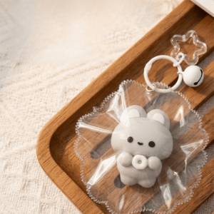 EDTUD Slow Rebound Squishy Toy Keychain Slow Rising Food Grade Silicone Fidget Toy Cute Animal Simulation Squeeze Toy Keyring Decor