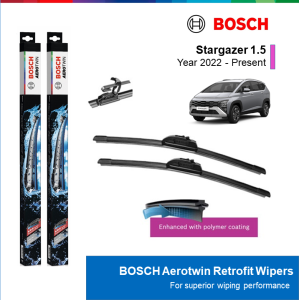 BỘ GẠT MƯA BOSCH AEROTWIN 26" & 14": HYUNDAI STARGAZER ĐỜI XE 2022 ĐẾN NAY