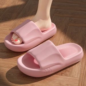 Free Shipping Thick-Soled Slippers For Women Summer CoupleS Outdoor And Indoor Use Soft-Soled Non-Slip Comfortable Bathroom Shower Slippers