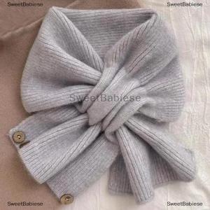[COD] SweetBabiese Neck Guard Shawl Solid Color Cross Scarf Knitted Neckerchief Wrap Neck Warmer Women