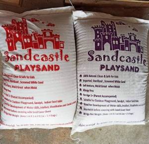 Pack 3 ถุง bags 90 กก. kg Playsand ยี่ห้อ Sandcastle ถุงแดง (snowsand ควรผสมน้ำ) ถุงม่วง (สำหรับเด็กภูมิแพ้) 3 ถุง 750 บาทรับที่ร้าน 900 รวมส่ง กทม 1050 รวมส่ง ตจว