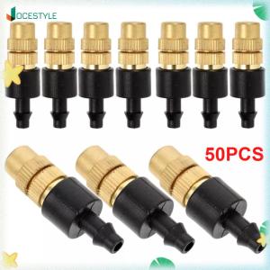 JOCESTYLE หัวฉีดน้ำทองเหลือง 50 ชิ้นมีหมอกที่ปรับได้