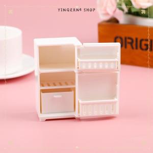 ซื้อ 1 ชิ้นลด 10 บาท Dollhouse Miniature Bench ตู้เย็นของเล่นห้องครัวเฟอร์นิเจอร์ตกแต่งบ้าน