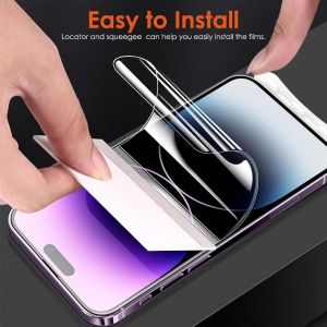 Liquid Glass GLOSSY IPHONE 15 14 13 12 11 PRO MAX 15+ 14+ Plus 13 12 Mini 11 Promax 12 Promax 13 Promax 14 Promax 15 Promax Hydrogel Clear Bening Transparan Full Cover Screen Guard Tempered Glas Ful Jelly Anti Gores Pelindung Ip +
