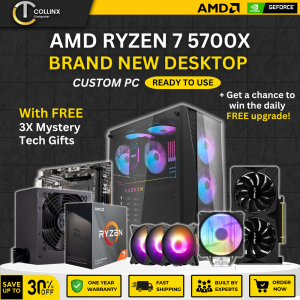 [ AMD RYZEN 7 5700X GAMING PC BUILD - HELIOS ] Custom RGB Desktop | Nvidia RTX GTX Graphics Card | Radeon RX Videocard | Ready to Use | Plug and Play | High Quality CPU Desktop | 1 Year Warranty | Collinx Computer