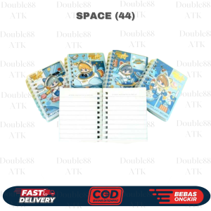 Notebook Spiral Fancy (A7) Doll-9/ Kuromi-10/Space-44