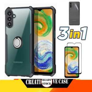 PROMO PAKET 3 IN 1 CASE SAMSUNG GALAXY A25 4G / A25 5G / A15 4G / A15 5G / S23 FE 5G / A05 / A50S 2023 / A24 4G LTE / A14 5G / A04S 2022 Ultra Slim Shockproof Transparent Premium Softcase Anti Fall CINCIN RINKG