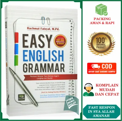 Easy English Grammar ORIGINAL Panduan Belajar Tata Bahasa Inggris Lengkap dan Mudah Karya Rachmat Faisyal M PD Penerbit Kuttab Publishing