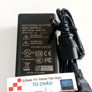 Adapter DC 24V - 2A / Đầu cắm 5.5mm x 2.1mm (Adapter chất lượng)