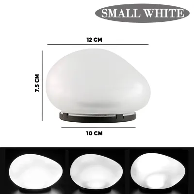 Solar Pebble Stone Lamp Waterproof Garden Light LED Outdoor Yard Decor Floodlight 鹅卵石灯 Lampu Batu