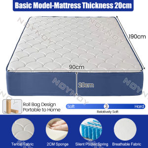 8.1inch Memory Foam Spring Mattress Ergonomic Mattress Medium Firm Foam Bed 10 Years Warranty