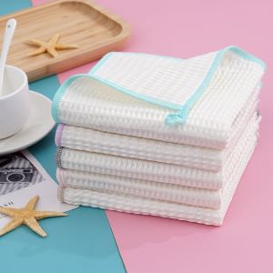 พร้อมส่ง! SIMPLE HOME ผ้าเช็ดโต๊ะ ผ้าคอตตอน ผ้าเช็ดอเนกประสงค์ ผ้าล้างจาน  เนื้อดีมาก คละสี