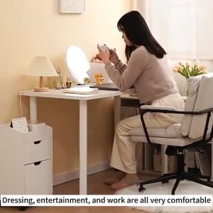 80/100/120/140cm RoundLeggedTable White Study Desk Computer Table for Bedroom Home Furniture ikea Desk